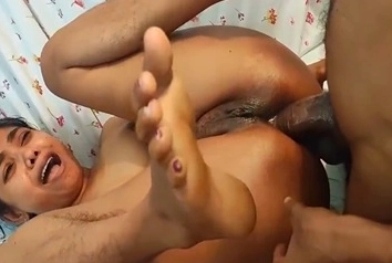 A Slutty Girl Is Enjoyed by Anal Front BF