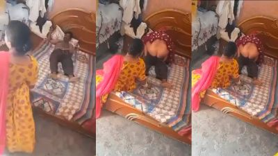A wife witnesses her husband having sex with her sister.