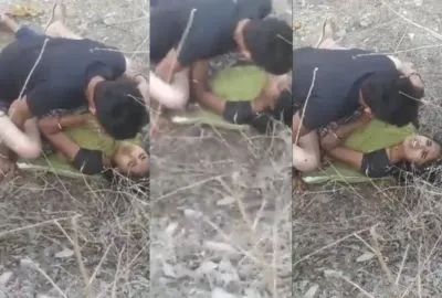Attractive female’s outdoor sex Teacher XXX video.