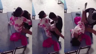 College lovers’ Masafun classroom sex