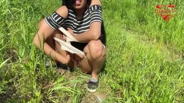 Girl Teasingly Stands in Pasture for Bhabi Sex Scene