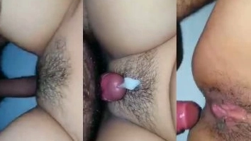 In the bedroom, GF and BF record having sex.