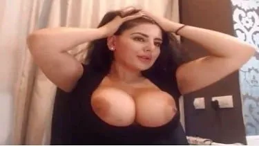 Real-Life Model with Huge Breasts in Scene