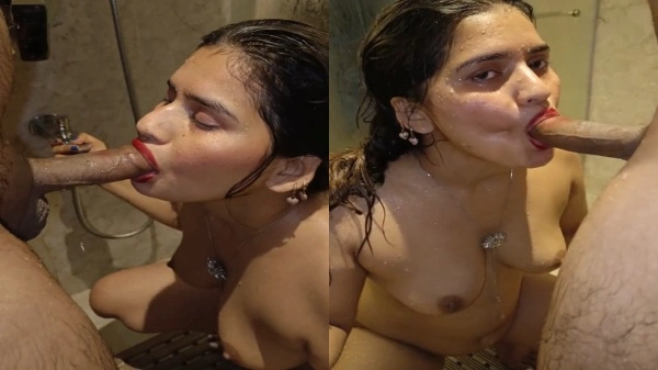 Shower blowjobs XXXXX steamy